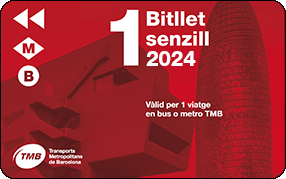 Barcelona metro single ticket 2024
