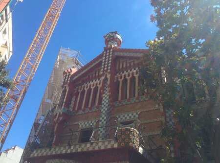 Casa Vicens during works in July 2017