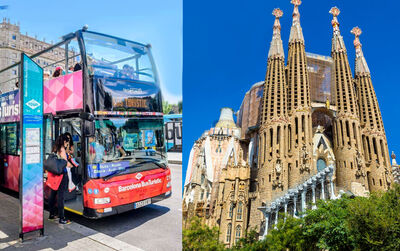 Bus Touristique + Visite guidée Sagrada Família