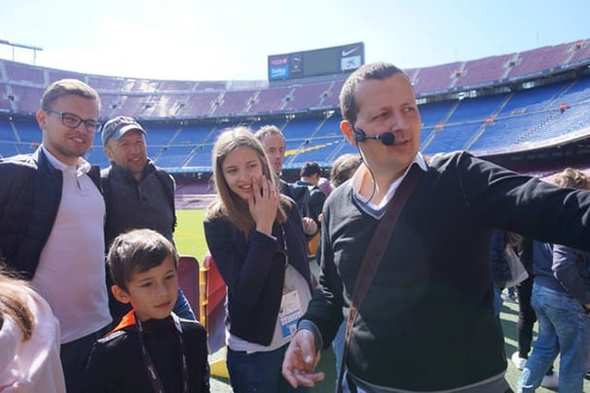 Visite Guidée du Camp Nou avec Olivier Goldstein